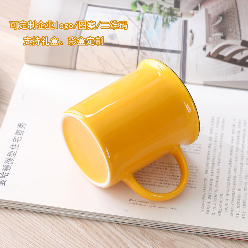 ceramic enamel coffee cup for hiking trips