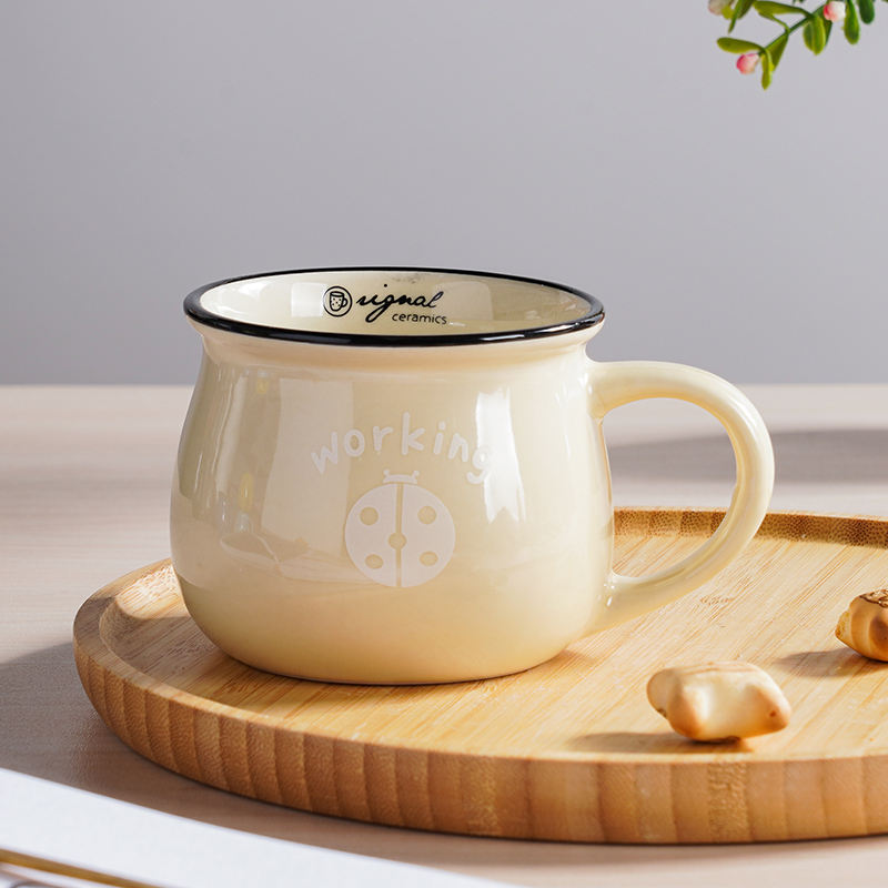 Stock 230ml stoneware coffee sublimation mug