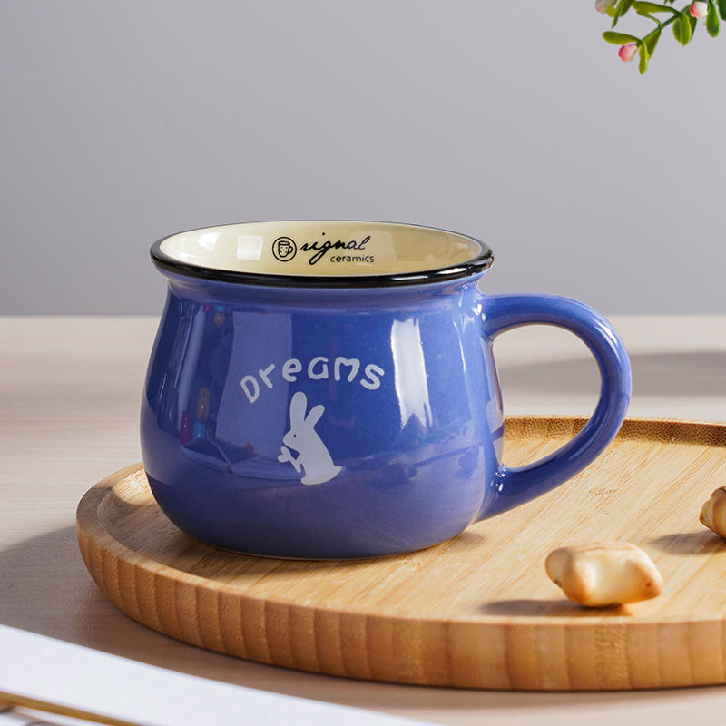 Stock 230ml stoneware coffee sublimation mug