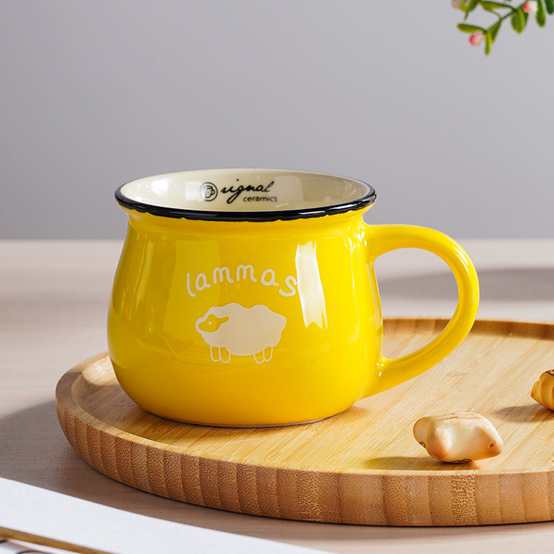 Stock 230ml stoneware coffee sublimation mug