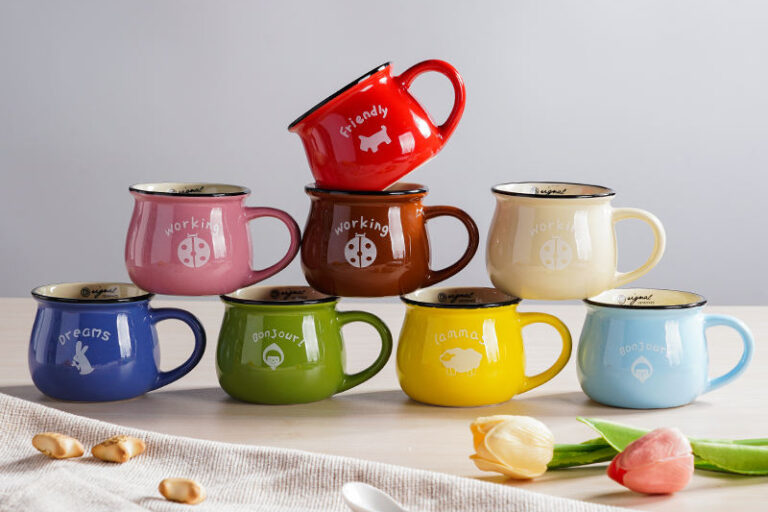 Stock 230ml stoneware coffee sublimation mug