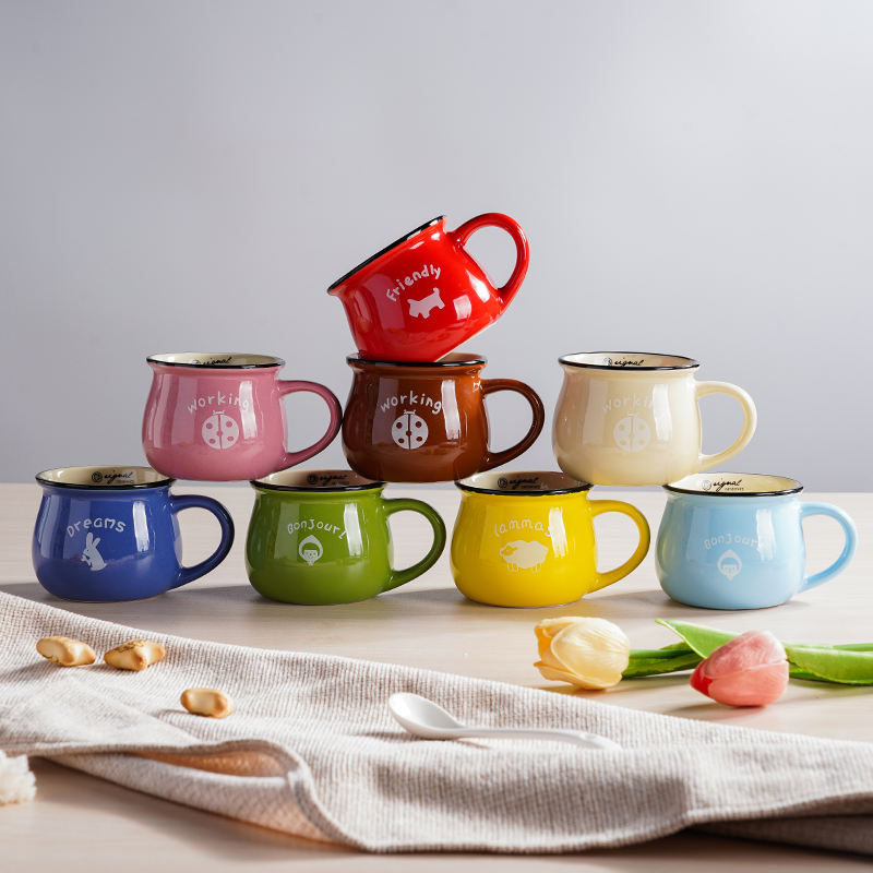 Stock 230ml stoneware coffee sublimation mug