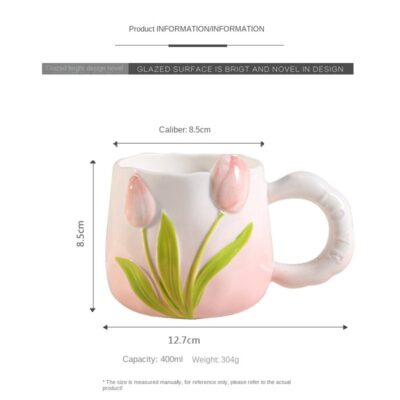 Ceramic Cup with Gradient Underglaze Design