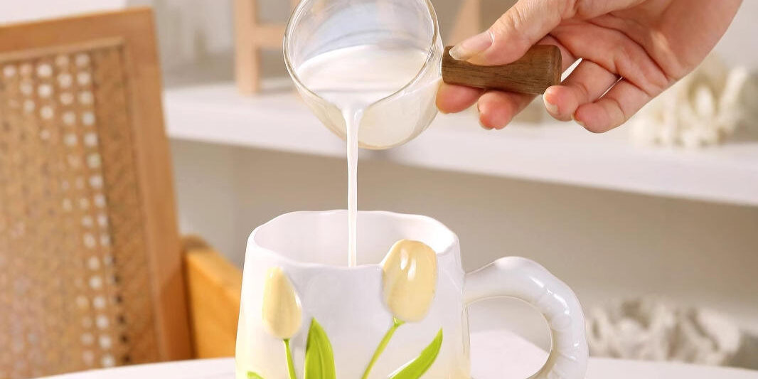 Ceramic Cup with Gradient Underglaze Design