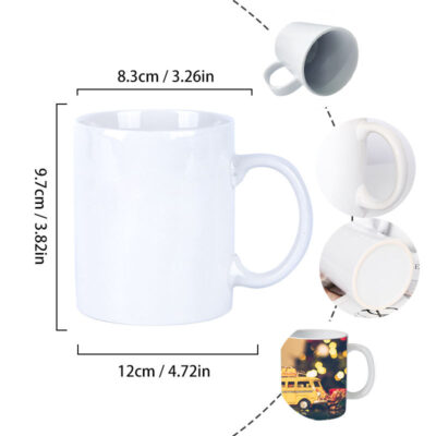 White Sublimation Blank Ceramic Mugs