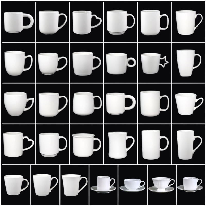 White Sublimation Blank Ceramic Mugs