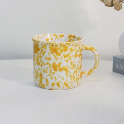 ceramic enamel coffee mug custom