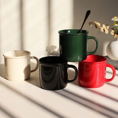 ceramic enamel coffee mug custom