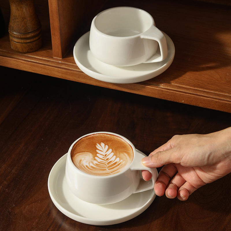 ceramic earthenware coffee and tea cup set