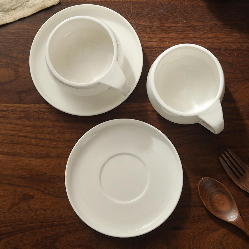 ceramic earthenware coffee and tea cup set