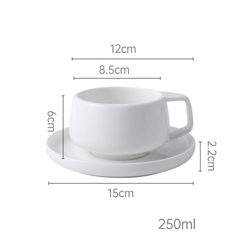 ceramic earthenware coffee and tea cup set