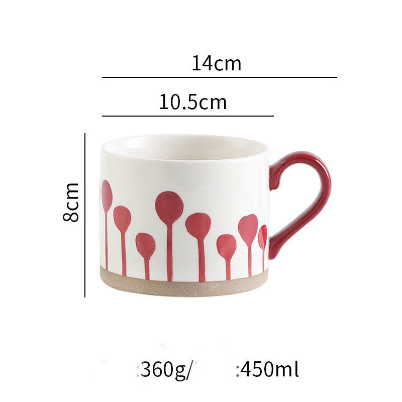 Nordic ceramic coffee mug with custom logo